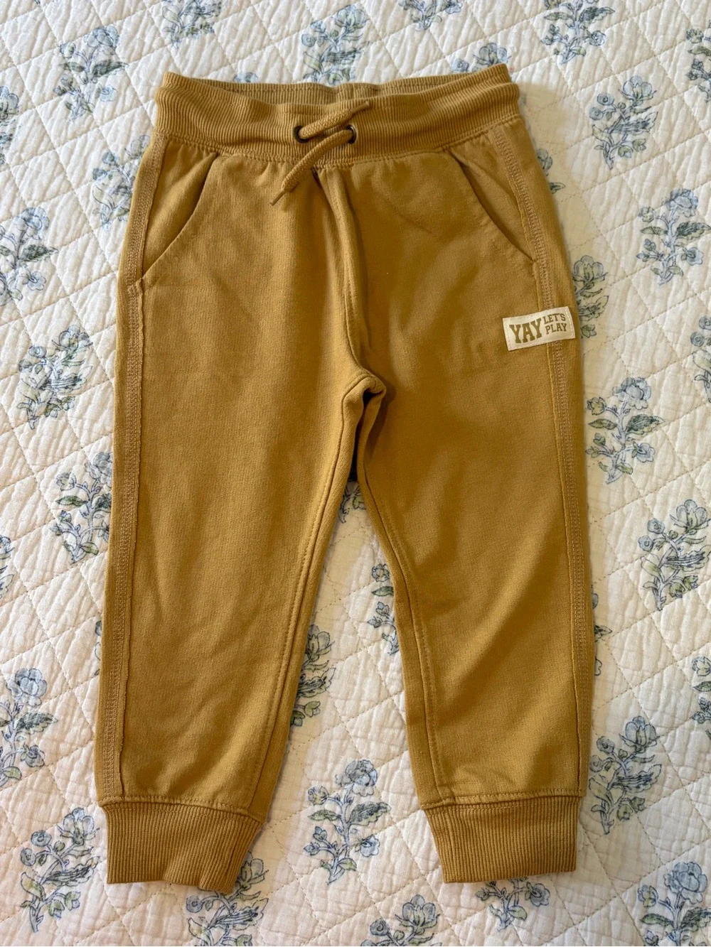 Carter's Mustard Brown Jogger Sweatpants with Drawstring